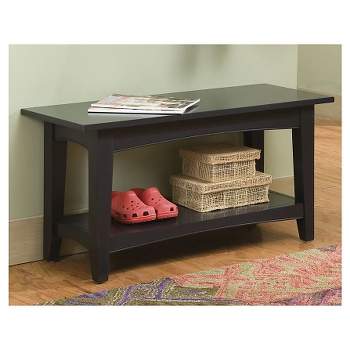 Cottage Bench with Shelf - Alaterre