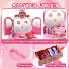 Skirfy Toddler Vanity Makeup Table with Mirror and Chair, Kids Pretend Play Vanity Set with Accessories, Lights & Music,Pink - 4 of 4