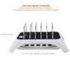 Trexonic 12A 5-Port USB Charging Station with Dividers, White - 2 of 4