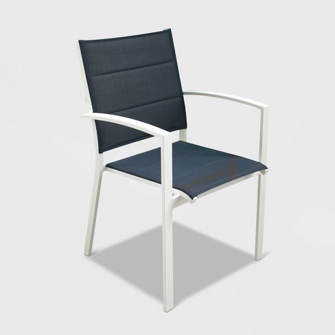 4pk Skyline Aluminum Outdoor Padded, White Aluminum Patio Dining Chairs