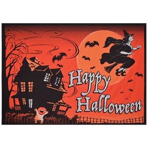Beistle Vintage Halloween Fabric Backdrop, 5' x 7', (1/Pkg) Multicolored - 1 of 4