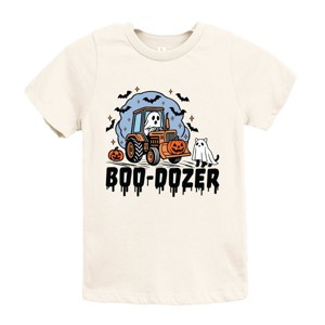 Boo-Dozer Ghost - Youth Short Sleeve Graphic T-Shirt and Toddler Short Sleeve Graphic T-Shirt - 1 of 4