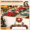 6 Ft Christmas Garland with Lights for Mantle, Battery Operated Christmas Garlands with Red Gold Balls, Prelit Garland Decorations - 4 of 4