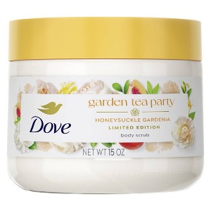 Dove Beauty Garden Tea Party Body Scrub - Honeysuckle Gardenia - Limited Edition - 15oz - 1 of 4