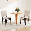 Tangkula Foldable Dining Chair Set of 4 w/Padded Seat & Tilt Backrest Rubber Wood Legs - 4 of 4