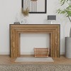 Modern Narrow Wood Console Table with Black Woodgrain Top, Slim Accent Table for Entryway, Hallway, or Behind Sofa – The Pop Home - 2 of 4