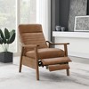 TiramisuBest Wood Arm Push Back Recliner,Burnished Brown - 2 of 4