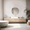 MAYEERTY  Round Wall Mirror  Bathroom Mirror for Over Sink Entryway Bedroom Vanity - 4 of 4