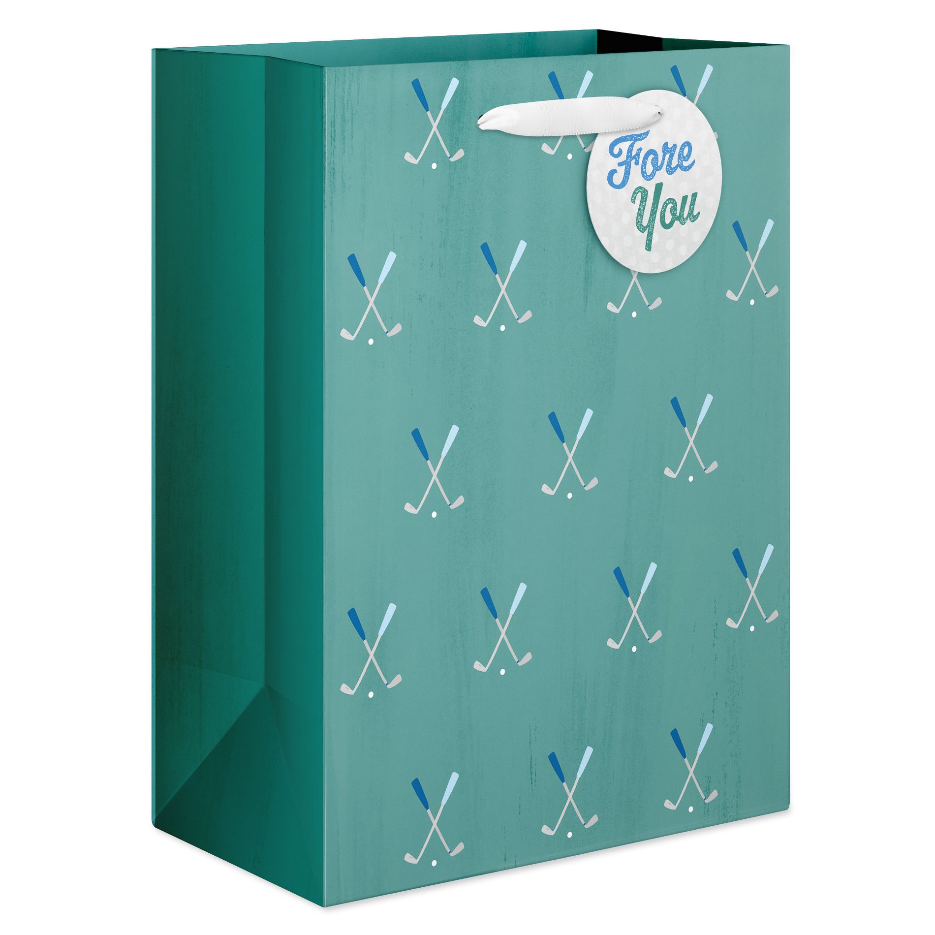 Large Father's Day Gift Bag, Golf Clubs 1 Bag 13"x10"