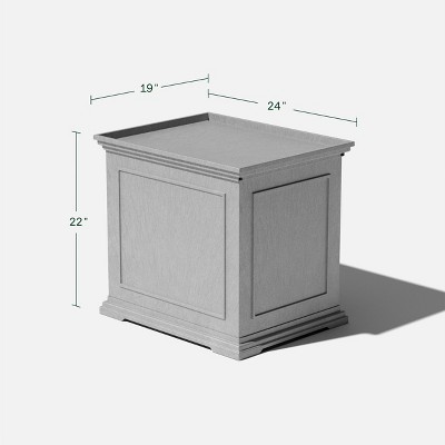 Brixton Black Plastic 2-in-1 Tray and Storage Table
