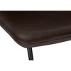 Sapphtopaz Modern Bar Stools PU Cushion Dining Chairs with Curved Back and Metal Legs Counter Height Barstools High Chair for Kitchen Island - 3 of 4