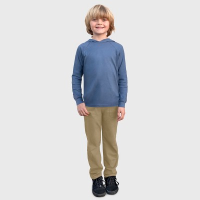 City Threads Boys Soft Cotton 3-Pocket Jersey Pants - UPF 50+ - USA-Made