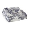 Kenneth Cole Reaction Blend Out Throw Blanket Ultra Soft Plush Fleece Grey 50" X 70" - 2 of 4