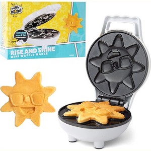 WaffleWow Rise and Shine Mini Sun Waffle Maker - Personal Sized 4" Sun Waffles for Kids, Adults- Cute NonStick Electric Waffler Iron - 1 of 3