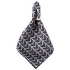 Design Imports  Herringbone Jacquard Napkin Set 6 Piece, Black & White, 20X20" - 4 of 4
