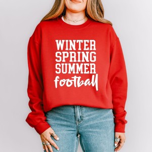 Simply Sage Market Winter Spring Summer Football Sweatshirt - 1 of 4