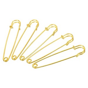 Unique Bargains Metal DIY Blankets Crafts Brooch Making Home Sewing Large Safety Pins 10 Pcs - 1 of 4