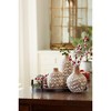 Melrose Leaf Print Vase with Wood Design (Set of 3) - 3 of 3