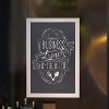 Emma and Oliver Framed Decorative Wall Hanging Chalkboard with Magnetic Surface and Eraser for Weddings, Parties, Showers and More - 2 of 4