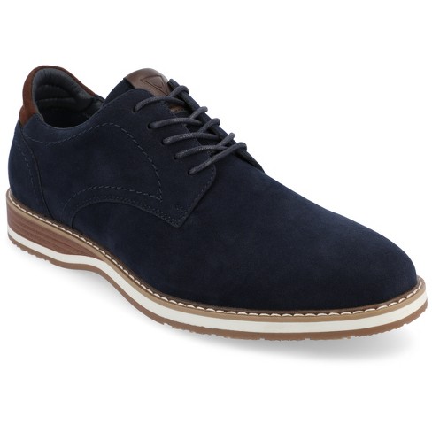 Comfortable navy store blue dress shoes