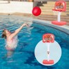 iMountek **2-in-1 Poolside Basketball Set, Adjustable Hoop, 2 Balls & Accessories for Kids 6-14 Years**red - 4 of 4