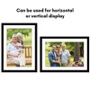 Americanflat 14x20 Picture Frame with Polished Plexiglass, Use as 11x17 Frame with Mat or 14x20 Frame Without Mat, Epic Collection, Black - 4 of 4