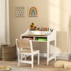 Aghana Digitals Kids Study Desk & Chair Set, White - Spacious Tabletop with 5 Storage Compartments, - 3 of 4