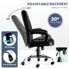 TiramisuBest 400 LBS Heavy Duty Black Faux Leather Office Chair for 8-Hour Comfort - 4 of 4