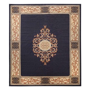 Oversized Medallion Modern Bohemian Indoor Runner or Area Rug by Blue Nile Mills - 1 of 4
