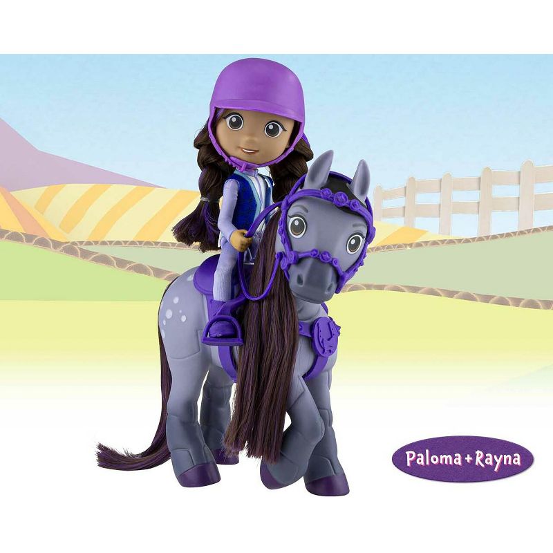 Breyer Animal Creations Breyer Pipers Pony Tales Horse & Rider Playset | Paloma & Rayna, 3 of 4