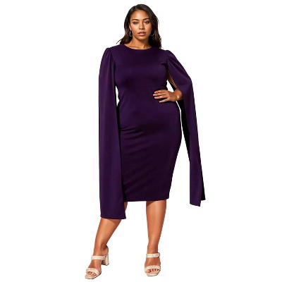 L I V D Women's Naomi Cape Dress