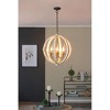VYNXARIA 6 - Light Distressed White Farmhouse Ceiling Lights, Hanging Chandelier with Adjustable Chain for Home Interiors - 4 of 4