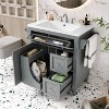 VYNXARIA 30'' Bathroom Vanity with Top Sink - Stylish Storage Cabinet with 2 Drawers - 3 of 4