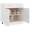 vidaXL Drawer Bottom Cabinet White 31.5 in.x18.1 in.x32.1 in. Engineered Wood - 3 of 4