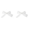 Unique Bargains Bow Style 2 Shoelace Charms White 1 Pair - 4 of 4