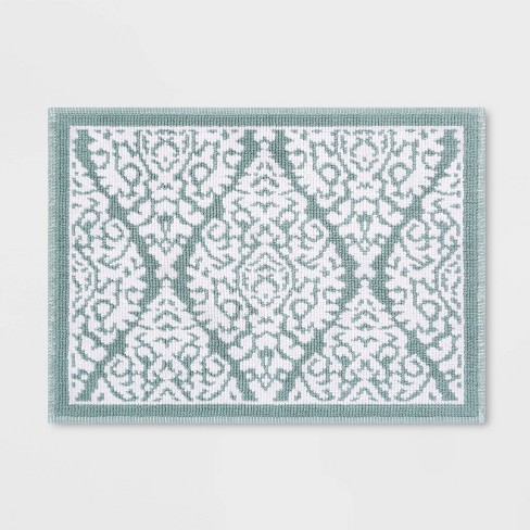 bath threshold x30 accent mat target aqua