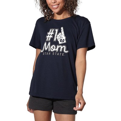Utah State University Aggies 1 Mom Women's Loose T-Shirt Navy