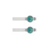 Silpada 'Silver Lining' Sterling Silver Compressed Teal Turquoise Stud Earrings - 4 of 4