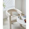 Nordlys Beige Corduroy Lounge Chair Modern Design Style Upholstery Dining Room - 2 of 4