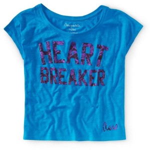 Aeropostale Womens Foil Hearbreaker Graphic T-Shirt - 1 of 1