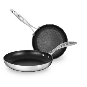 Scanpan Haptiq Stainless Steel Nonstick 8-Inch & 10.25-Inch Fry Pan Set - 1 of 1
