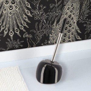 Evideco French Home Goods Elegant Toilet Brush Set with Stainless Steel Handle - Durable Dolomite Holder - Modern Bathroom Accessory - 1 of 4