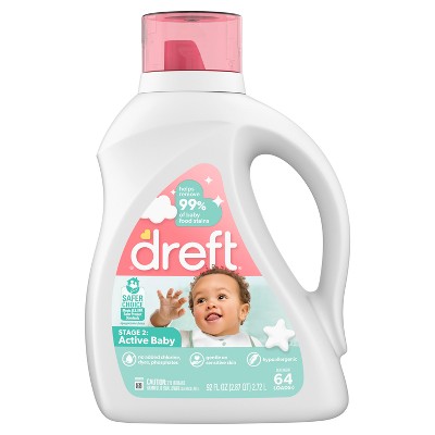 Dreft Baby Laundry Instant Stain Remover Spray for Clothes, 22 Fluid Ounce  (Pack of 4)