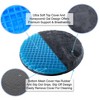 5 Star Super Deals 360° Swivel Honeycomb Gel Cushion Orthopedic Cooling Gel Memory Foam Seat Chair  Improves Posture Non-Slip Bottom Washable Cover - 2 of 4