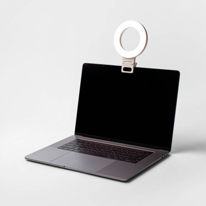 Clip-On Conference Ring Light - heyday&#8482; Stone White, 3 of 5