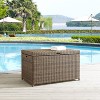 Bradenton Outdoor Wicker Storage Bin - Weathered Brown - Crosley: UV-Resistant Patio Deck Box, 25 Volume Capacity - 2 of 4