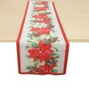 Unique Bargains Christmas Table Runner Polyester Red Beige Yellow Green 71x14 Inch 1 Pc - 4 of 4