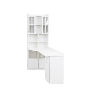 Vynxaria L-Shaped Corner Computer Desk with Storage, 2-in-1 Design for Home Office & Study Workspace - 1 of 4