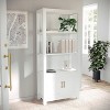 Martha Stewart 68" 3 Shelf Hutton Wood Bookcase - 3 of 4