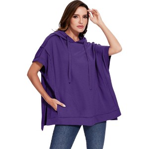 Anna-Kaci Women's Boyfriend Short-Sleeve Hoodie - 1 of 4